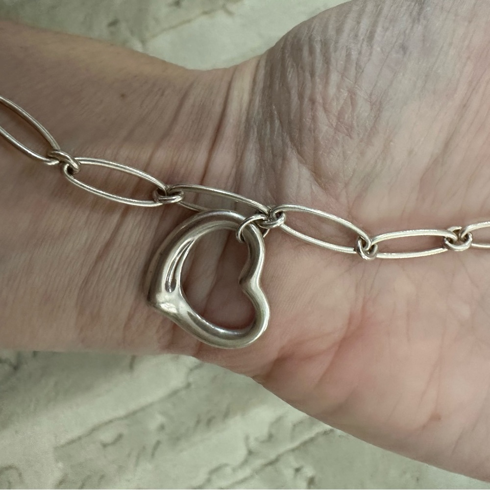 Tiffany & Co. Silver Heart Link Bracelet